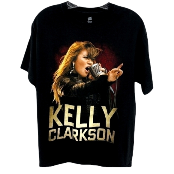 Kelly Clarkston Women’s M Tour 2012 Cre Neck Black Concert Short Sleeve T-Shirt - Picture 1 of 6